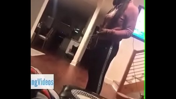 chick goes crazy after catching bf in bed with another girl