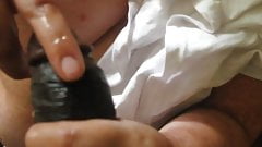 bbw milks bbc and jerks out cum explosion on her face