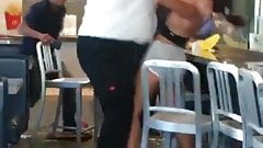 fast food real catfight