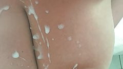 huge cum on tits