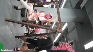 miko cosplayer upskirt