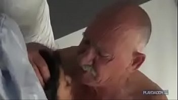 old and young brunette