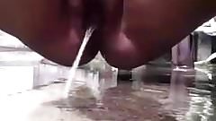 bbw aunty pissing