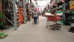 big booty and thick legs arab hijab in tight jeans pt 2