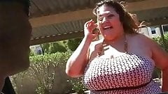 giant horny bbw fucks  dick and yells part 1