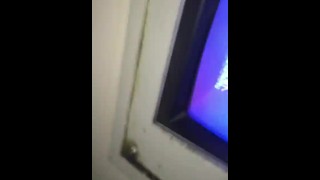 real life fat sloppy housewife takes random loads through gloryhole.