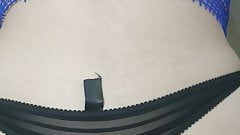 wee on my black thong