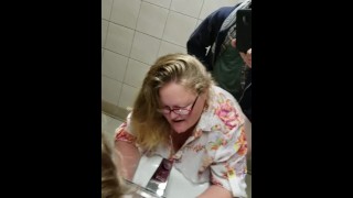 american anal dogging in public bathroom by with swallow