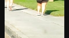 candid drive by bbw juicy and shiny sweaty legs