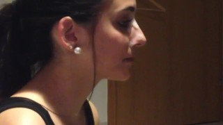 girlfriend get a nice facial