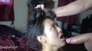 throatpie for my asian girlfriend ! @sukisukigirl blowjob master
