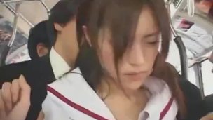 asian teen schoolgirl groped in bus