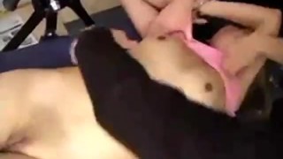 asian chick tickled all over