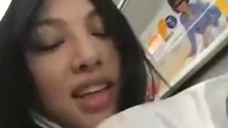 asian handjob in public bus