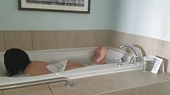 chubby stepdaughter in hot tub