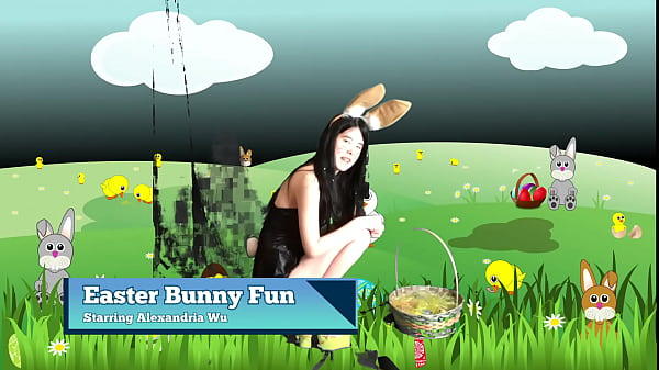 chinese teen is a sexy easter bunny