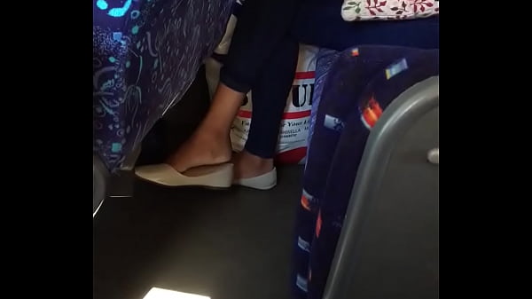 dangling inside the bus