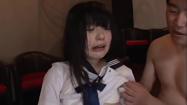 petite japanese teen in uniform, cnc deepthroat, crying & gangbang with older men
