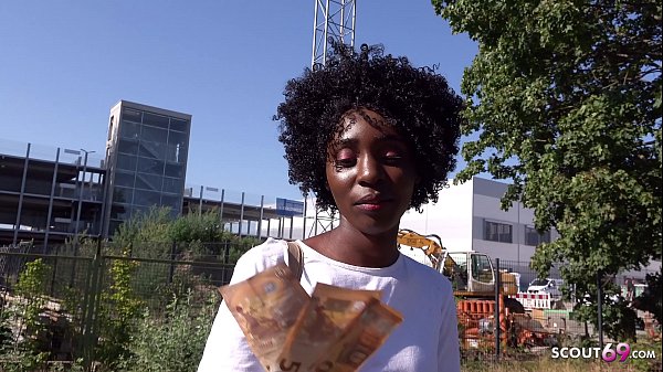 german scout – black ebony milf zaawaadi real public pickup sex for cash in berlin