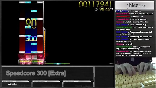 osu!mania | jhlee0133 | speedcore 300  dt 95.06%