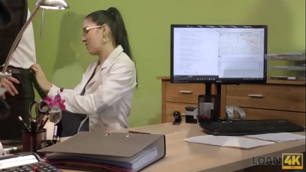 loan4k. teen secretary feels like a cheap slut at the adult casting