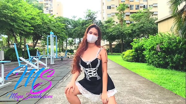 preview#2 part2 filipina model miyu sanoh flashing her pussy and butt while wearing maids mini dress with no underwear by the condo garden whilst the gardeners are at work – pinay