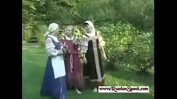 severe spanking for russian girl in the forest