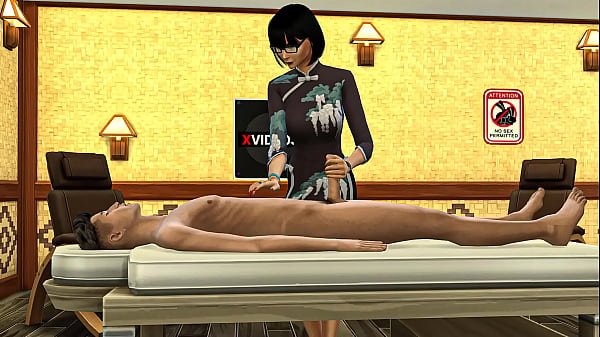 son blackmails his mom for an erotic massage after he caught her being a masseuse  | asian mother and son