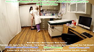 become doctor tampa & examine alexandria wu with nurse stacy shepard during humiliating gyno exam required 4 new student