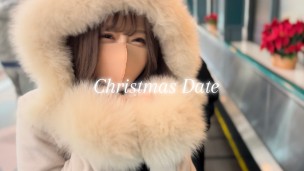 【激エロスレンダー彼女】若いカップルがクリスマスデートでホテルに行き、妊娠不可避の生ハメ生中出しをキメました　　素人/20代/性欲強い/絶倫