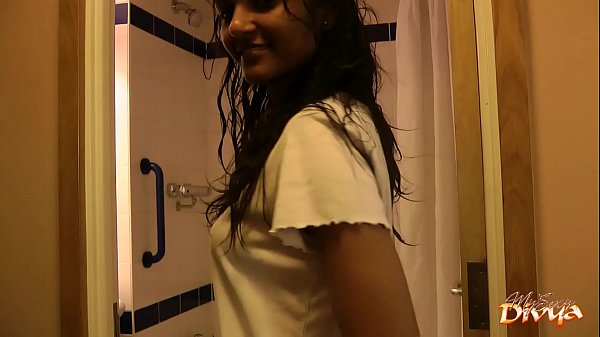 indian teen divya shaking hot ass in shower