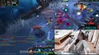 solo chinese girl gets wet after playing a game