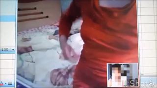 chinese mature woman show her big boobs on webcam