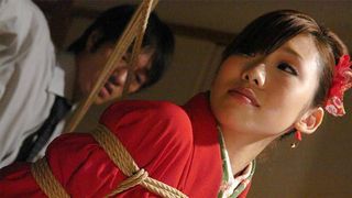 azusa uemura got tied up before having a wild threesome