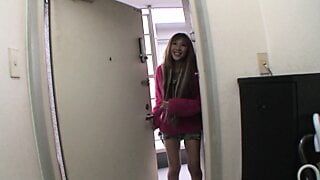 hairy asia teen gets horny and squirts wet in panties