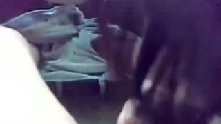 blowing in car by chinese couple