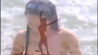 chinese nude model in amazing background