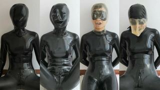 xiaomeng in latex got serviced