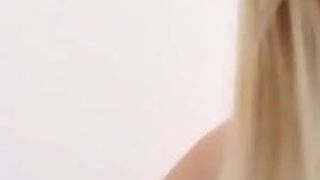 blonde chinese university student showing hairy pussy