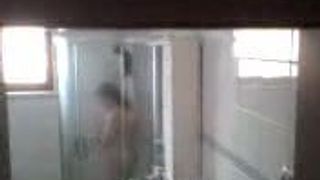 chinese mature granny dina nacked in shower.