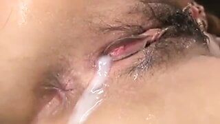 cum gushes out of her pussy (creampie compilation)