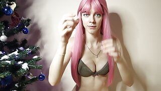 cute anime nymph wants to fuck teasing boobs