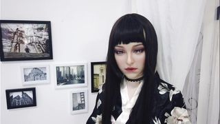 dms female silicone mask beauty aglaia beauty kimono girl