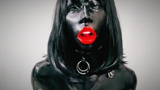 dreammask m08b black poppy with latex coating for sexy girl