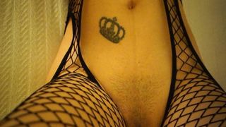 estelle lela angels in fishnet bodystocking