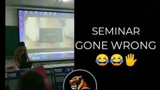 porn played in seminar