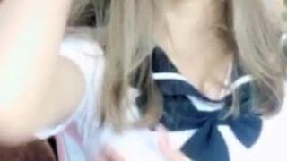 temperament beautiful sailor uniform naked pink mimi, live d