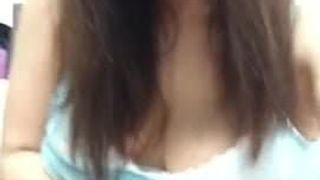 asian model fingering pussy