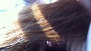 japanese amateur blowjob in a car