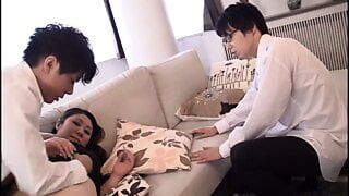 no! stop… stepmom played with by her boy and gets creampied – part.5